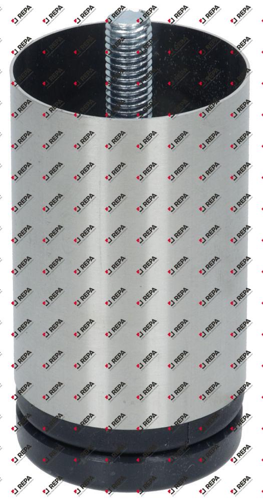 Pied d'appareil filetage M10 tube ø 50mm inox