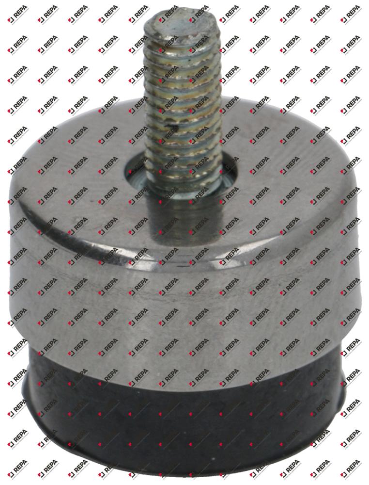 piede ø 22mm H 16mm foro ø 5mm con. 1 pz