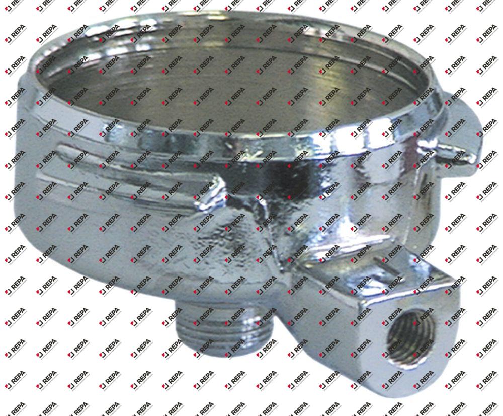 Filter holder chrome-plated brass ID ø 60mm