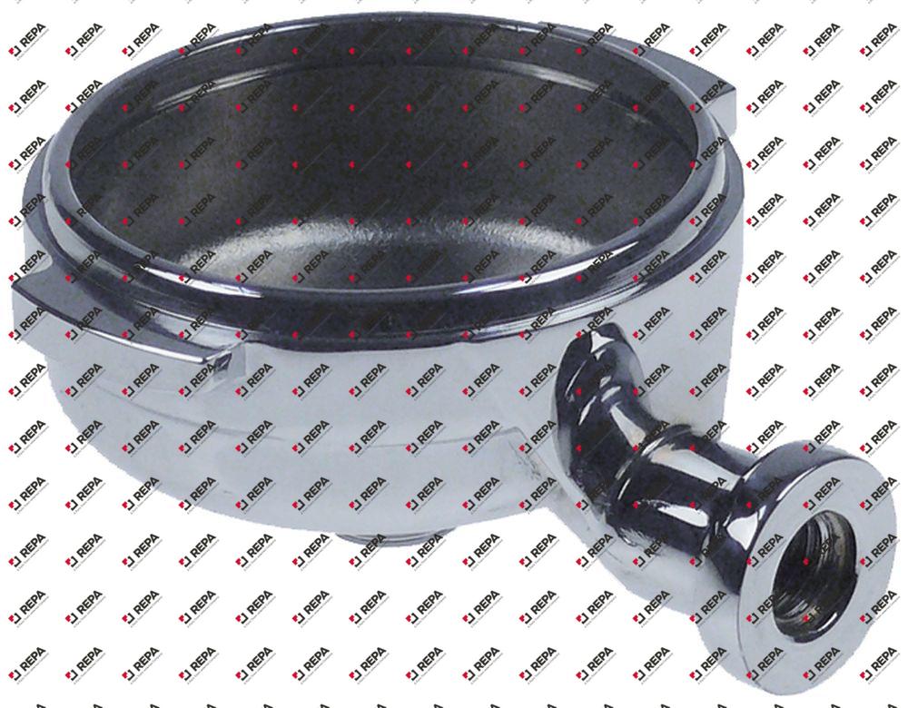 Portafiltro latón cromado int.ø 62 mm caño 3/8"