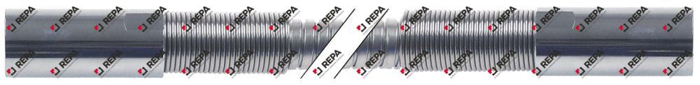 Tubo de ducha L 1250 mm empalmes 1/2"  T máx 90 °C