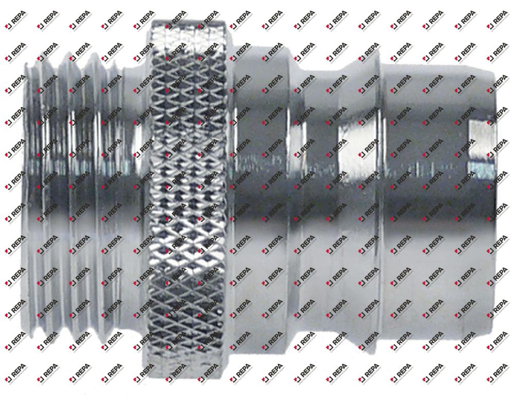 Kupplungsstecker Messing verchromt Typ DN19