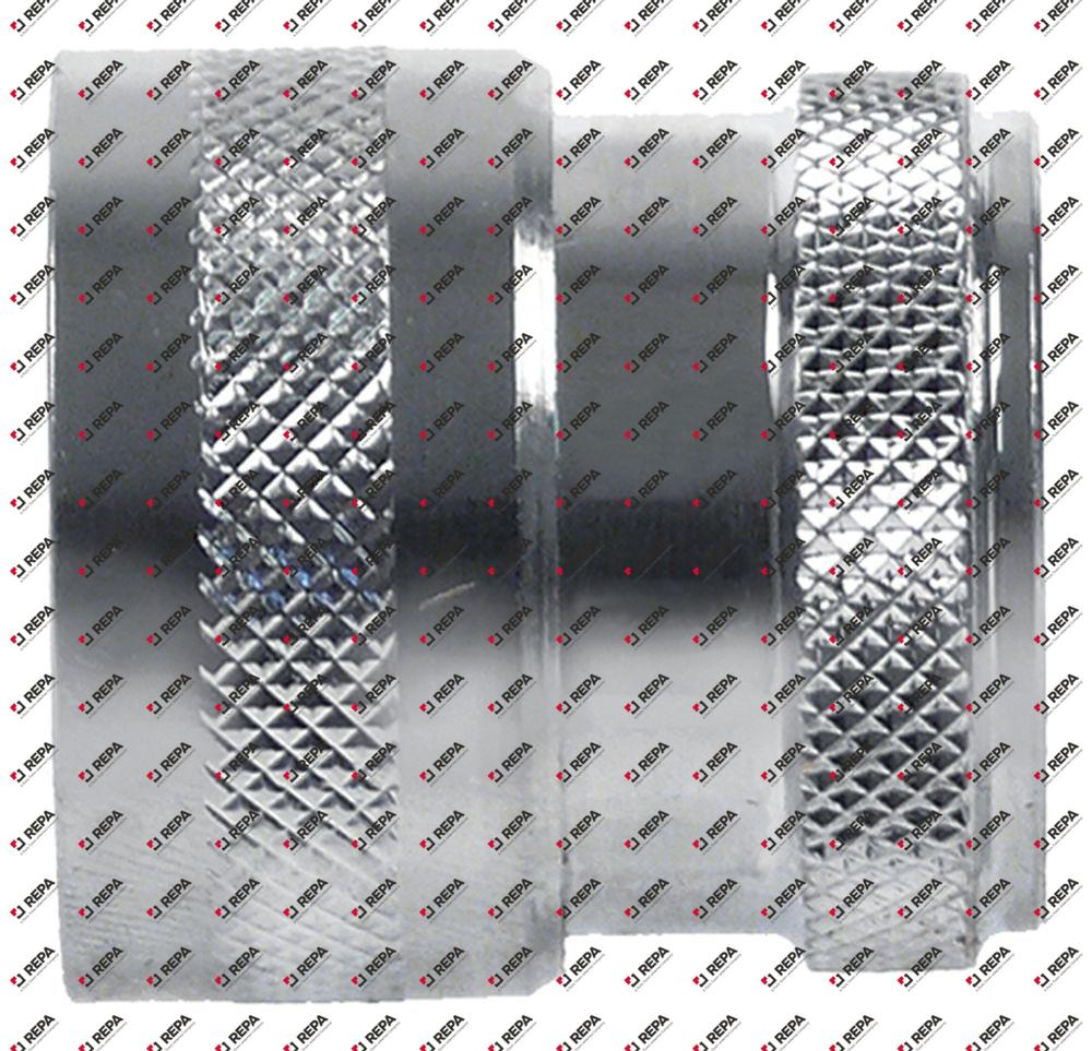 Kupplungsbuchse Messing verchromt Typ DN13