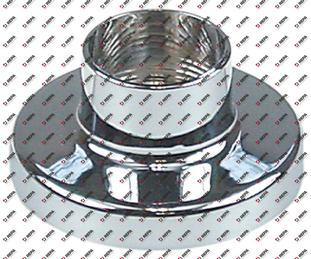Rosette Anschluss 26x18G verchromt