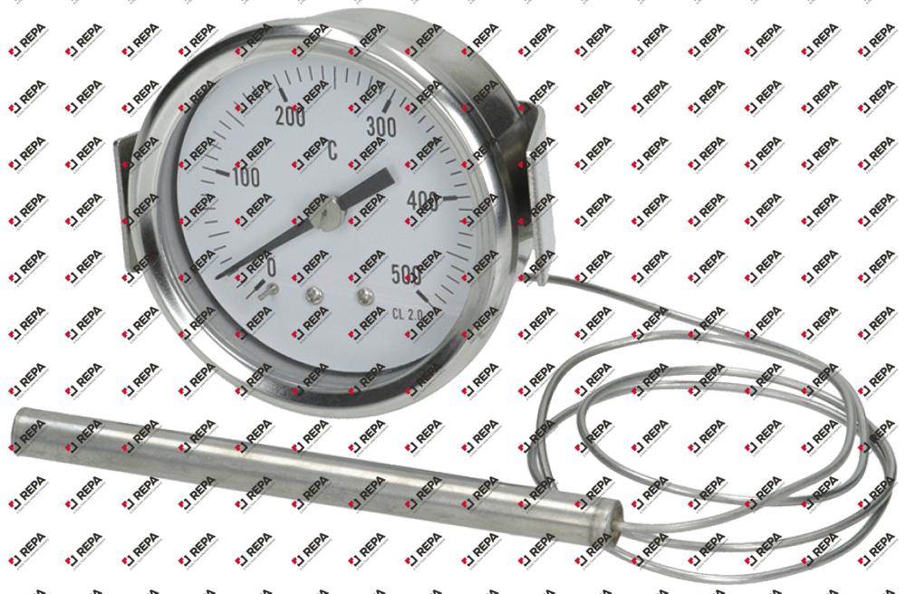 Thermometer capillary pipe 700mm probe ø 8mm