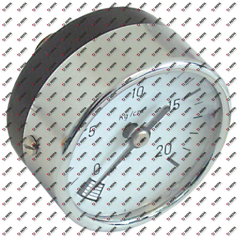 μανόμετρο σύνδεσμος στην πίσω πλευρά σπείρωμα 1/4″  ø 53mm εύρος πίεσης 0 έως 20bar