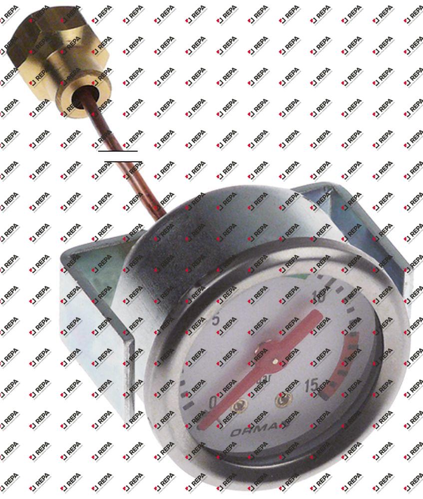 μανόμετρο σύνδεσμος 1/4″  σωλήνας τριχοειδής 880mm ø 41mm για αντλία σήμανση 7-9/12,5-15