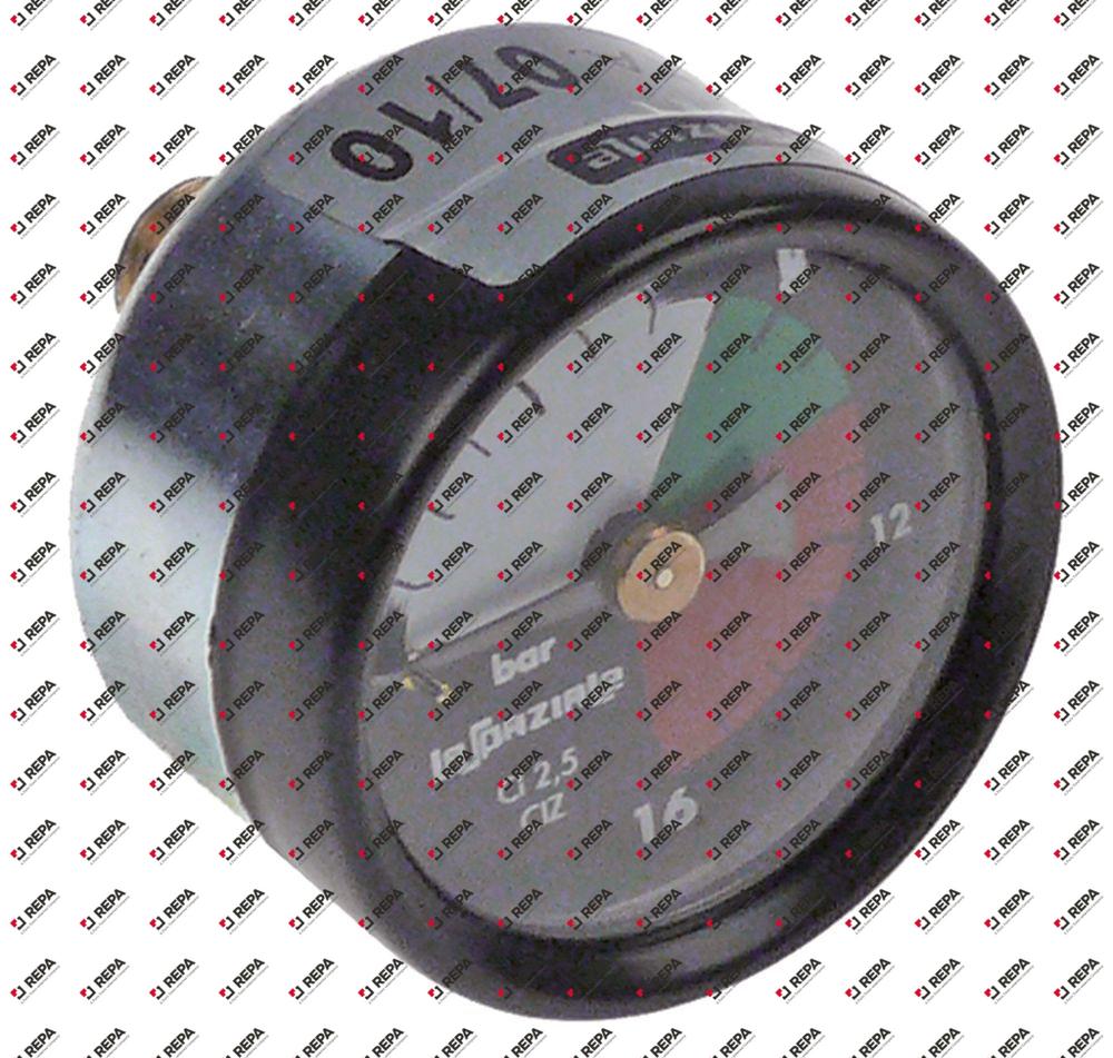 μανόμετρο σύνδεσμος στην πίσω πλευρά σπείρωμα 1/8″  ø 42mm εύρος πίεσης 0-16 bar