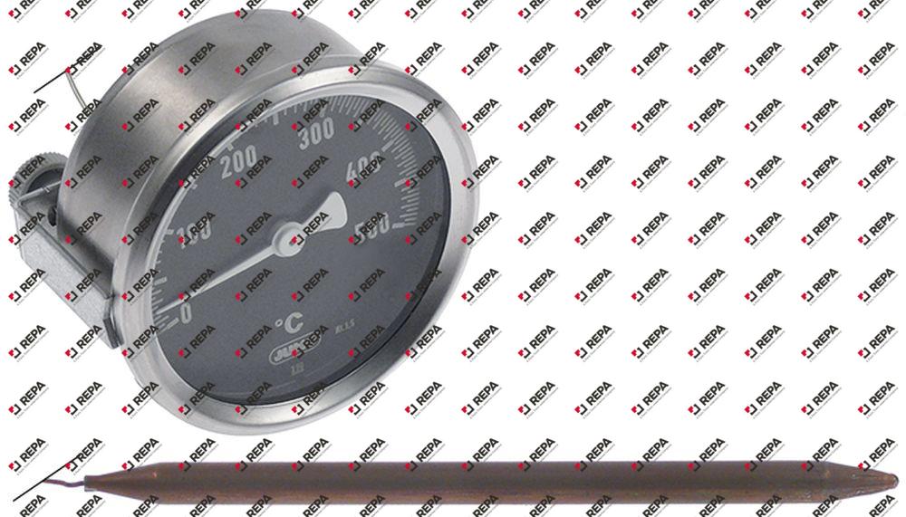 Thermometer capillary pipe 450mm probe ø 8mm
