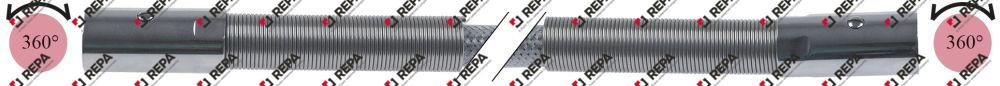 Shower hose SS L 1100 mm t.max. 90 °C