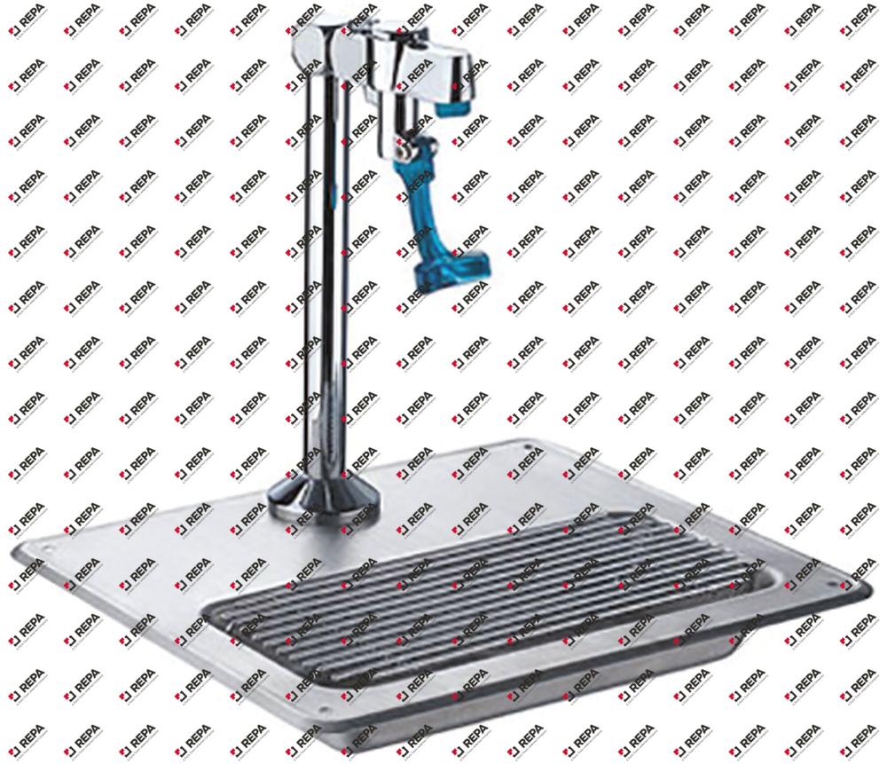 Distributeur d'eau raccord 1/2" inox avec bassin