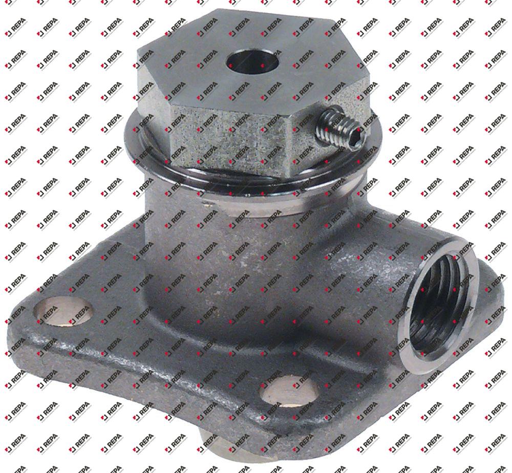 Mounting flange with gasket for wash arm