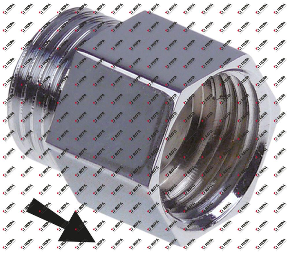 Dispositif anti-retour filetage 1/2" L 17mm Q 1pc