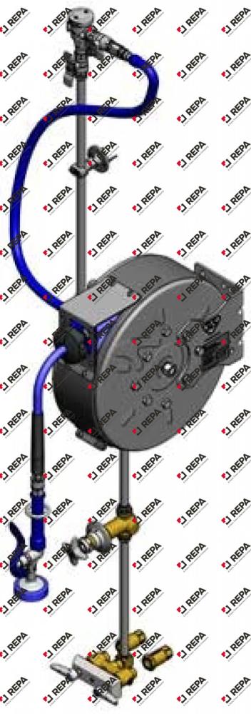 Hose Reel Assembly, Enclosed 30' Reel, Exposed 
