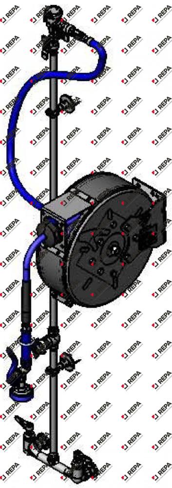 Hose Reel Assembly, Closed 30' Hose Reel, Exposed 