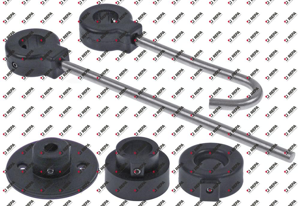 Haltekit Kunststoff Länge Wandhalter 49-230mm