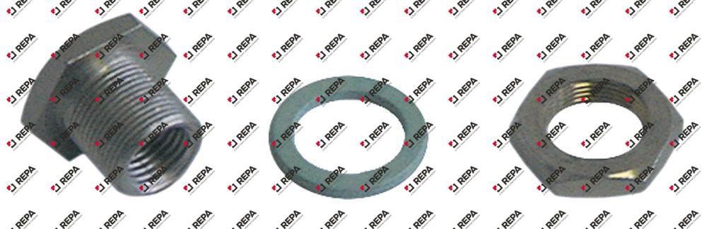 Bussola premistoppa con guarnizione e dado F M9x1