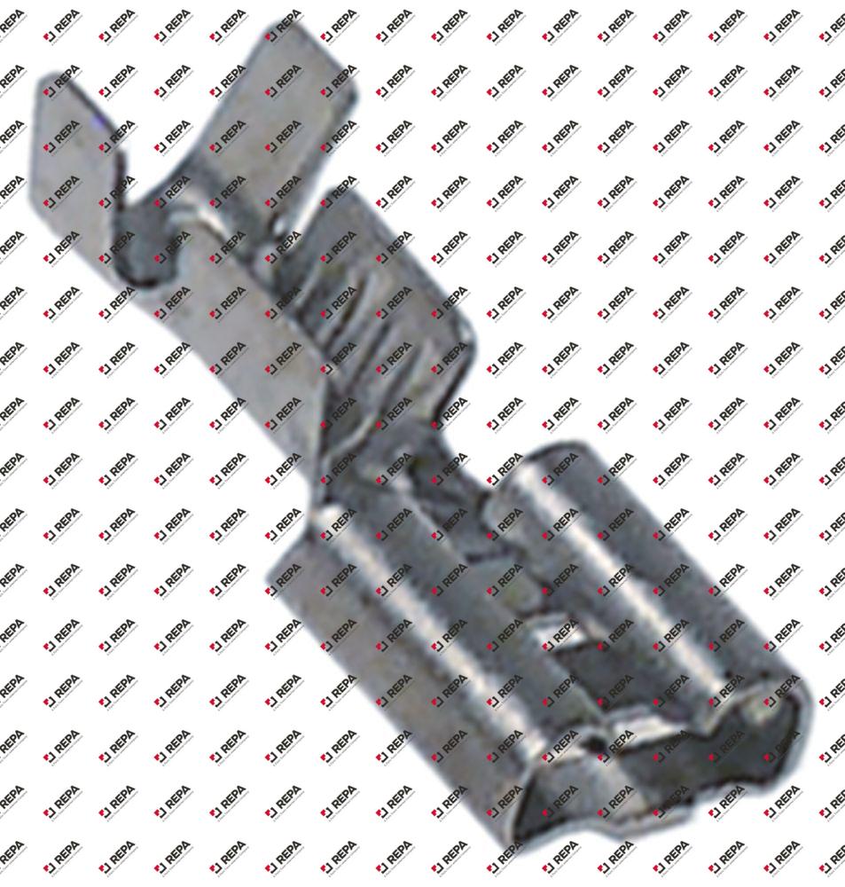 Flachsteckhülse Edelstahl T.max. 400 °C 1,0-2,5mm²