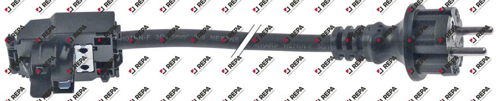 power lead CEE7/7 type E+F 3-pole contacts P+N+E