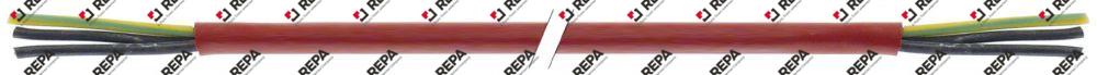 Silikonkabel 1,5 mm² 3 -polig rot