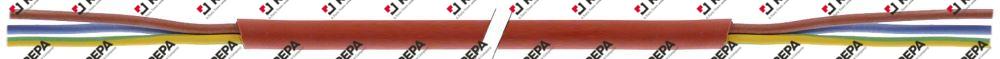 Silikonkabel 0,75 mm² 3 -polig rot