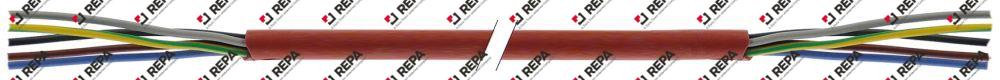 Silikonkabel 0,75 mm² 5 -polig rot