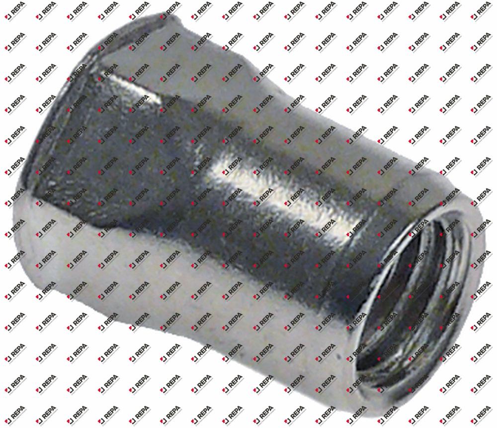 Nietmutter Gewinde M8 DN 11mm L 16,4mm CNS