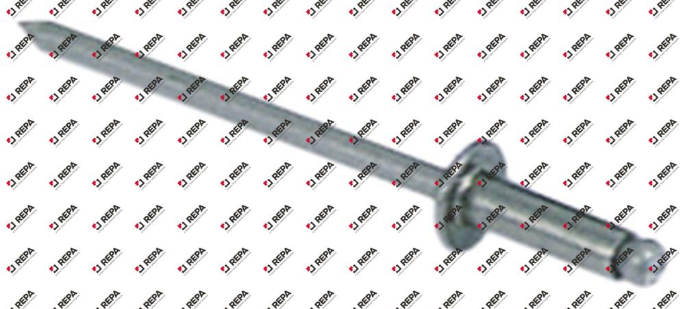 Rivet aveugle ø 3,2mm inox L 8mm DIN 1700 Q 50pc