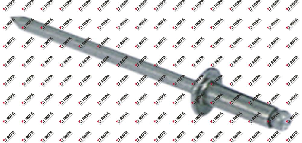 Rivet aveugle ø 3,8mm inox L 6mm DIN 1700 Q 50pc
