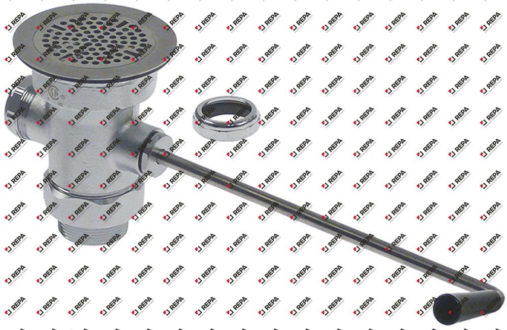 drain fitting thread 2" nickel-plated brass