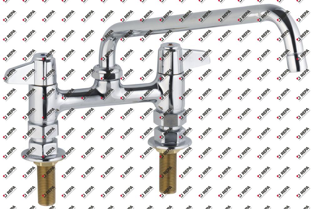 bridge mixer tap ceramic tap head 1/2" 90°