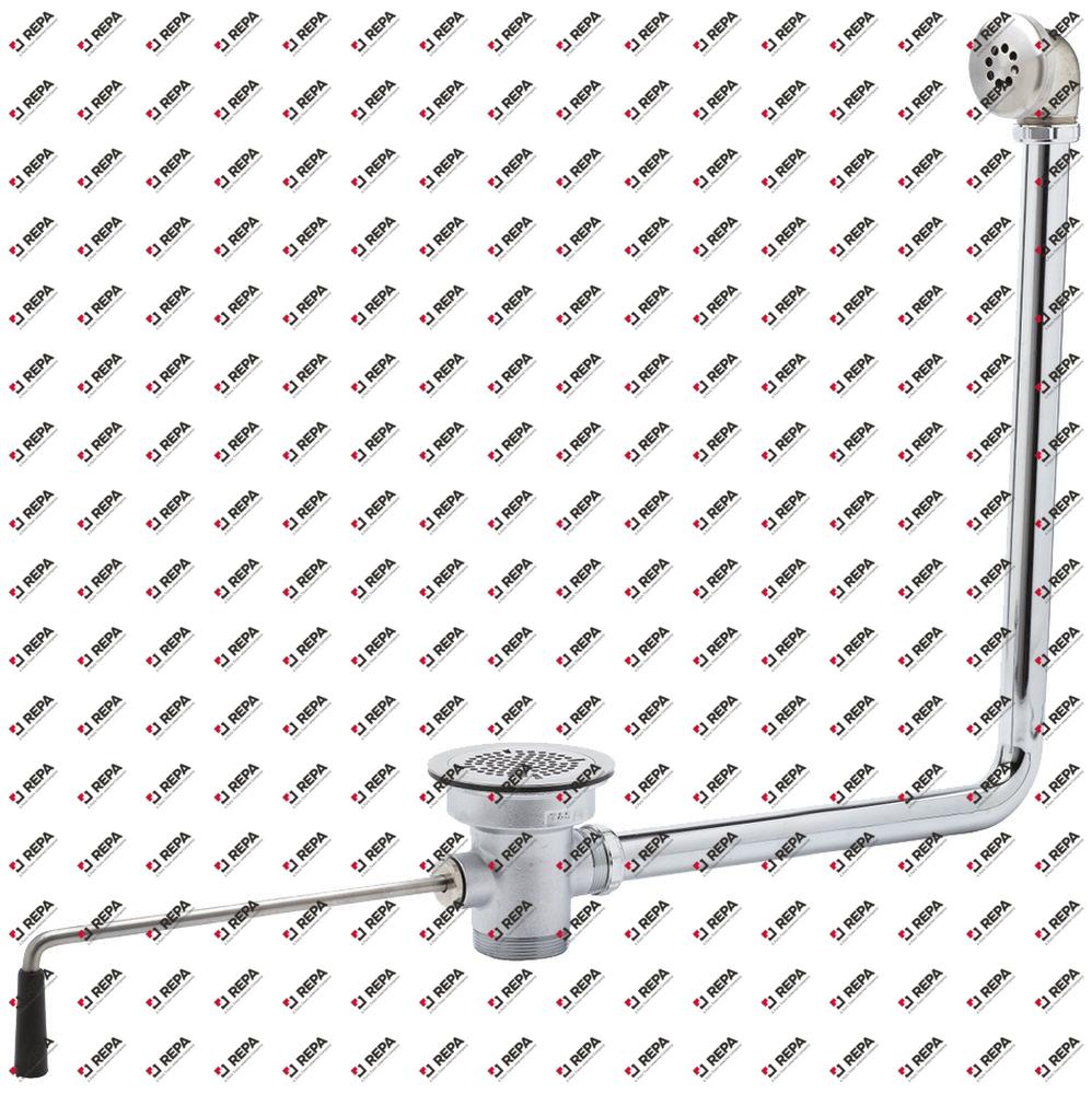 drain fitting thread 2" nickel-plated brass ø 87mm