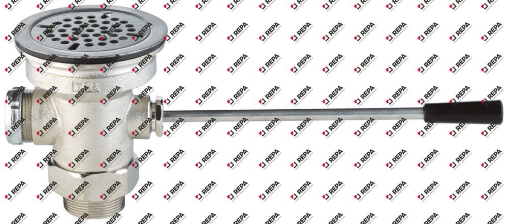 drain fitting thread 2" nickel-plated brass