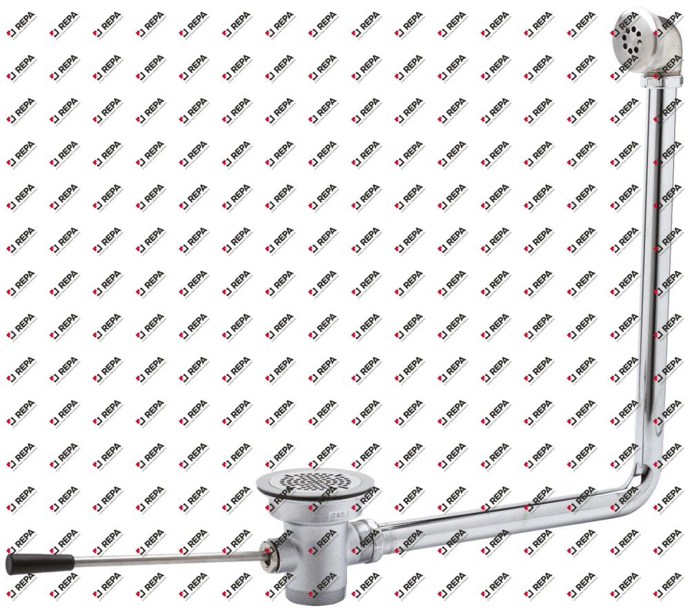 drain fitting thread 2" nickel-plated brass ø 87mm
