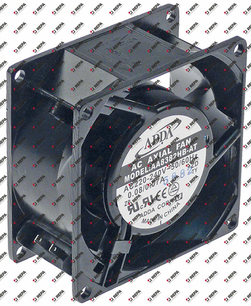 Ventilateur axial 230VAC 14/13,5W L 80mm lar. 80mm
