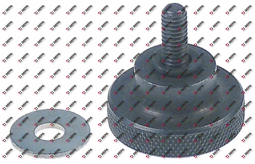 vis moletée ø 20mm épaisseur 10mm filetage M4