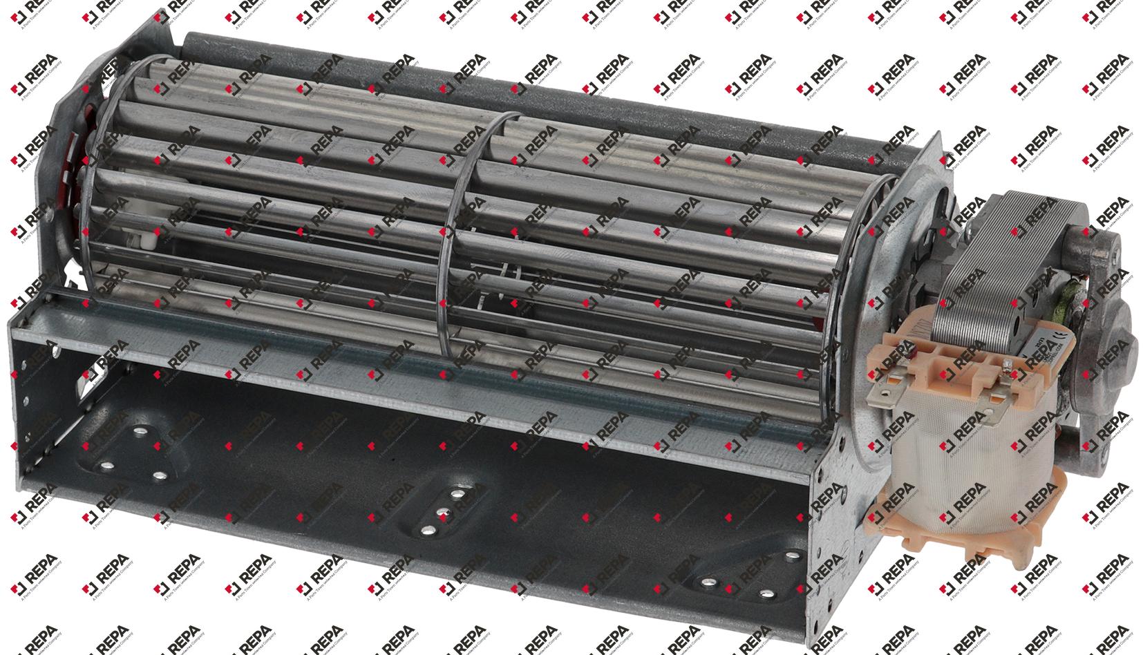Querstromlüfter 24 W 230 V Motor rechts