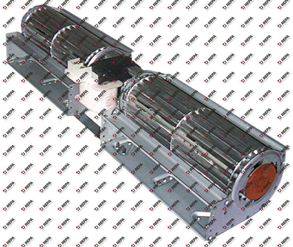 cross flow fan roller ø 60mm roller length 2x180mm