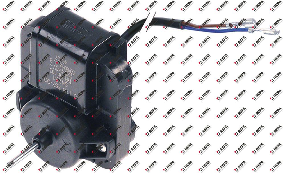 Lüftermotor 230V 50-60Hz Achslänge 22mm