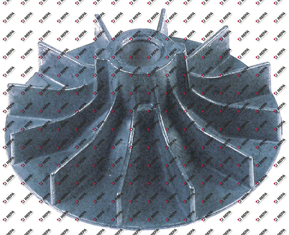 Lüfterrad Aluminium ø 92mm H 37mm