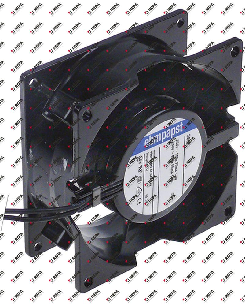 ventilador axial L 92mm An 92mm H 38mm 230VAC 50Hz