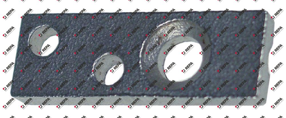 Halteplatte CNS H 4mm L 35mm B 12mm EP unten
