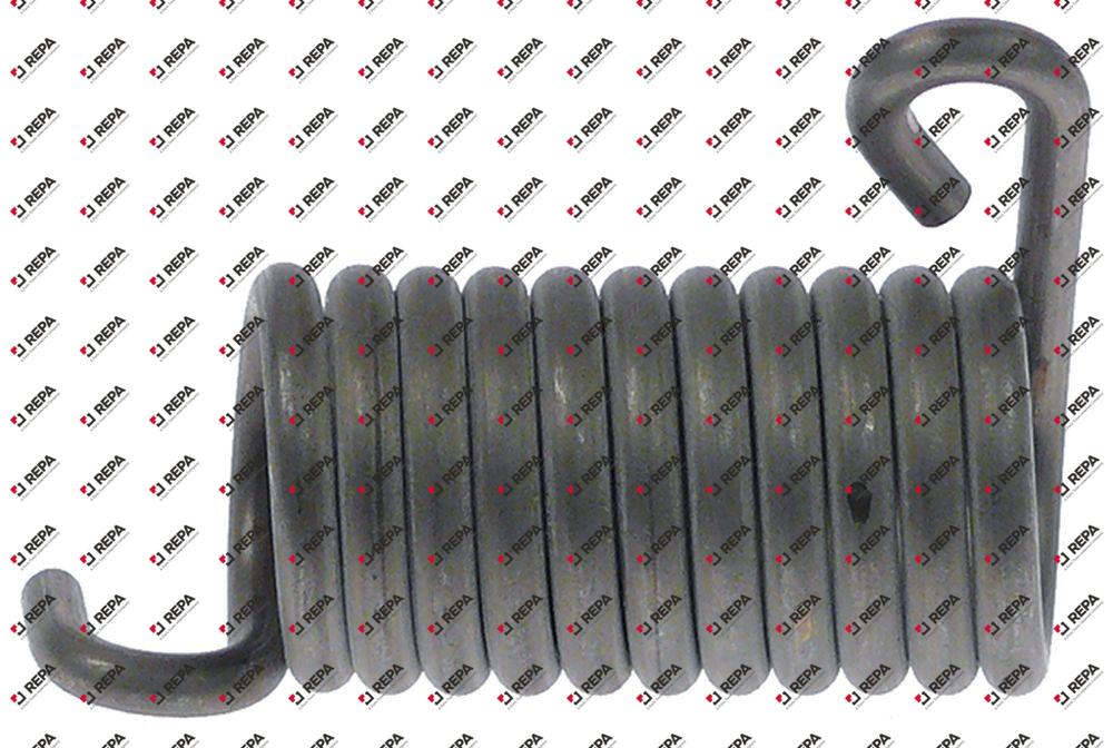 torsion spring ø 23mm L2 10mm wire gauge ø 3,7mm