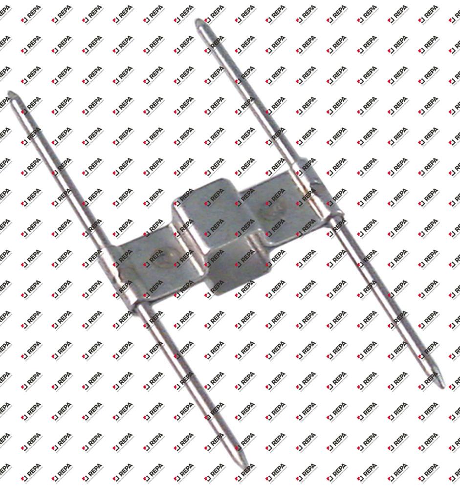 Spießklammer doppelt für Spieß 12x12mm EP innen