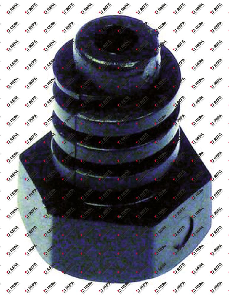 Gerätefuß Gewinde M17 Gewinde L 23mm ø 24mm H 11mm
