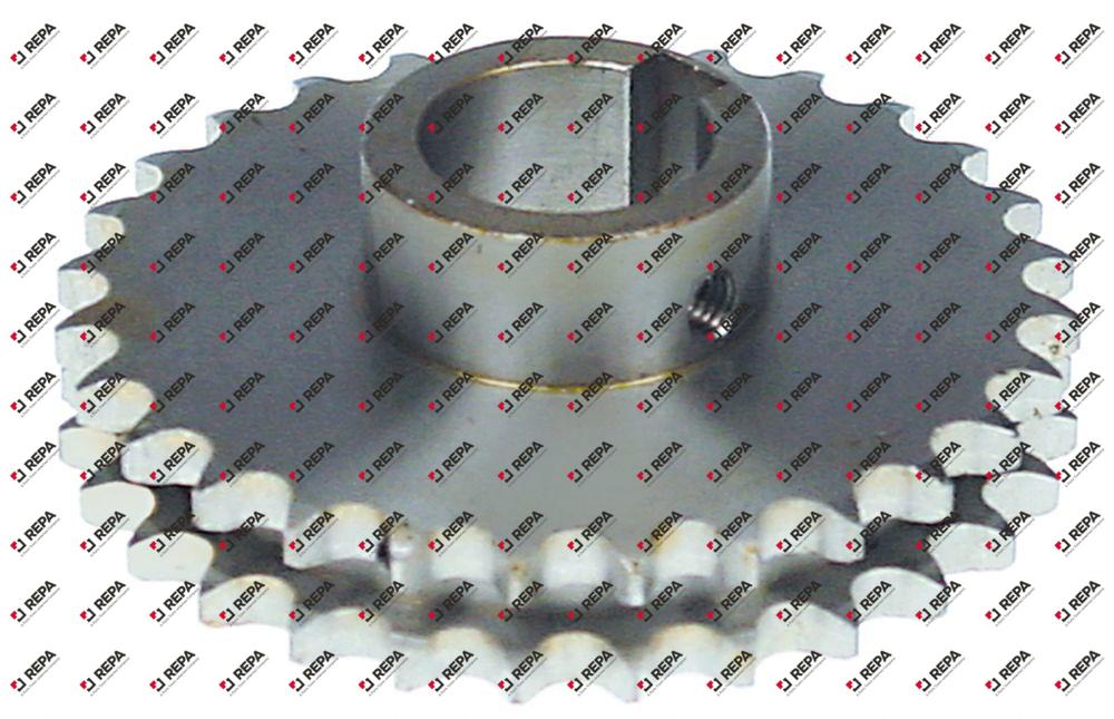 Kettenzahnrad DIN/ISO 06 B-2 Teilung 3/8" Zähne 28