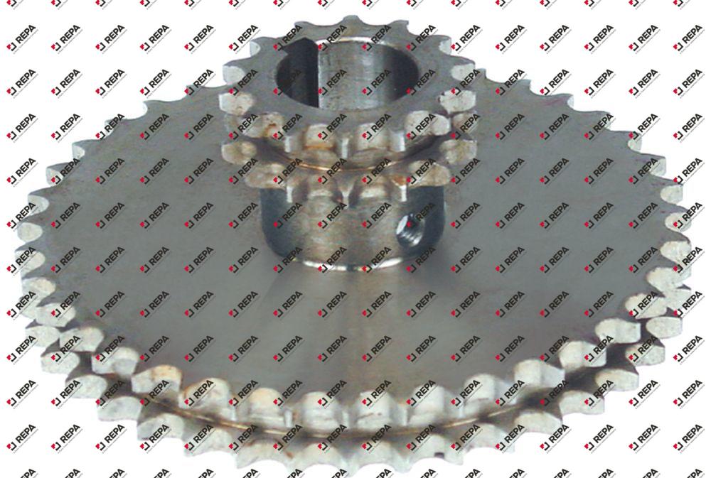 Kettenzahnrad DIN/ISO 06 B-2 Teilung 3/8"