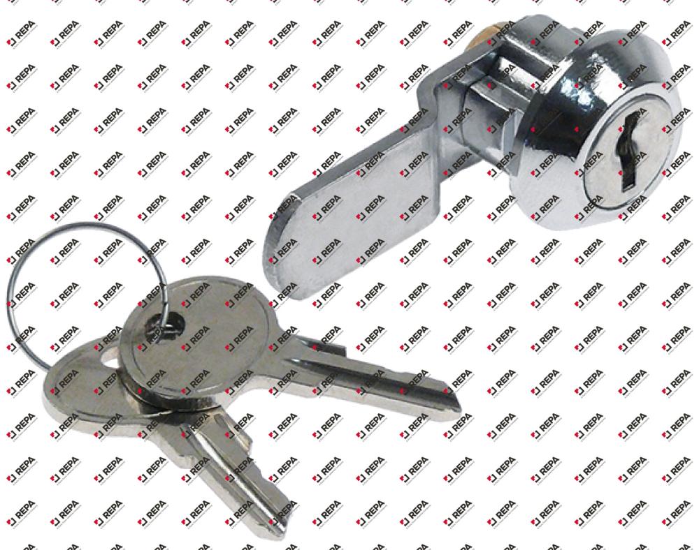 key cylinder curved thread M6 rotation 90°