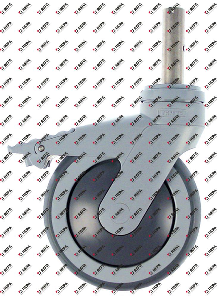 Lenkrolle Zapfen H 162 mm mit Totalfeststeller