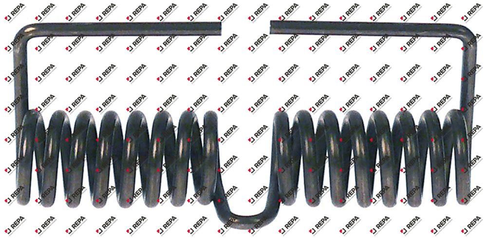 ressort de torsion ø 21,5mm L2 40mm fil ø 3,3mm